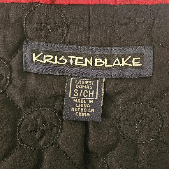 Kristen Blake Red Raincoat - Picture 8 of 13